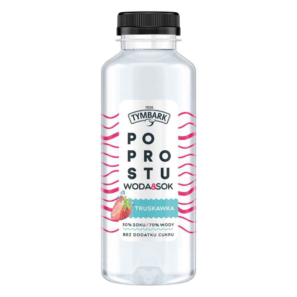 Napój Tymbark Po Prostu Woda Sok Truskawka 400 ml