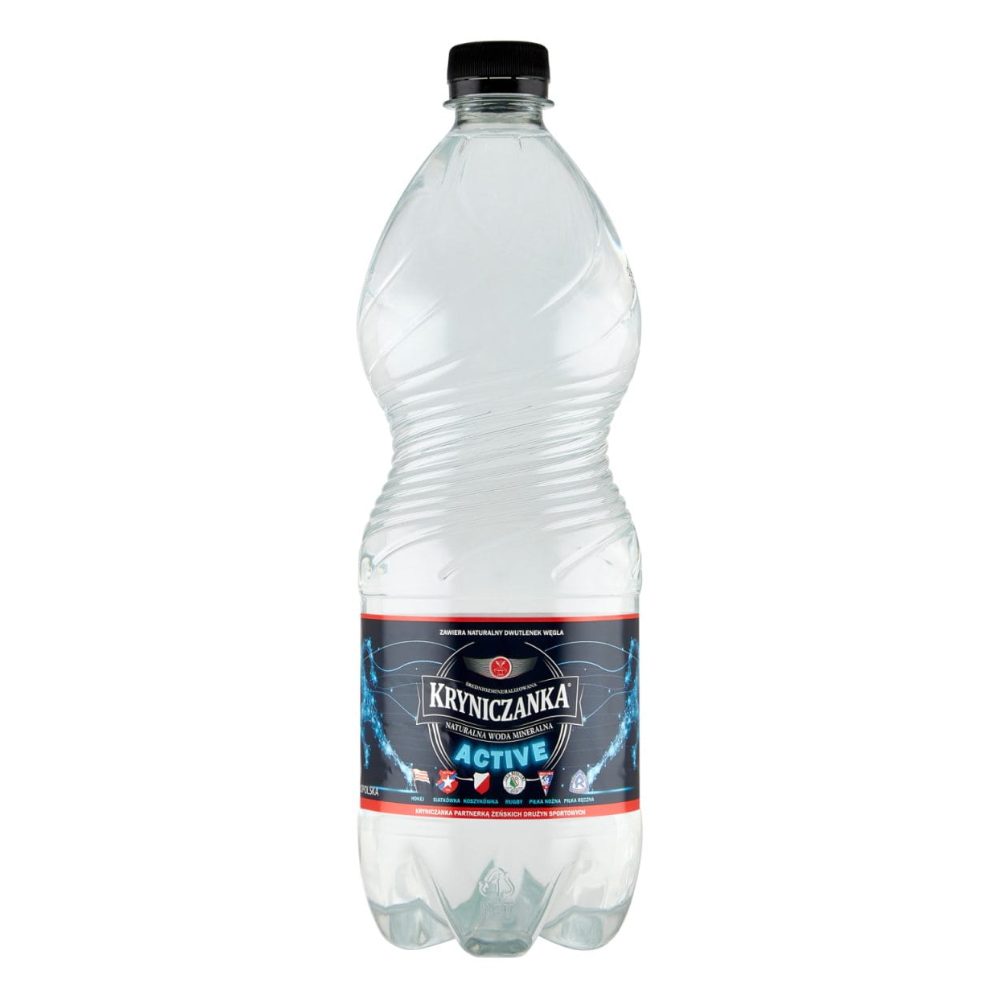 Woda Kryniczanka Active gazowana Pet 1000 ml