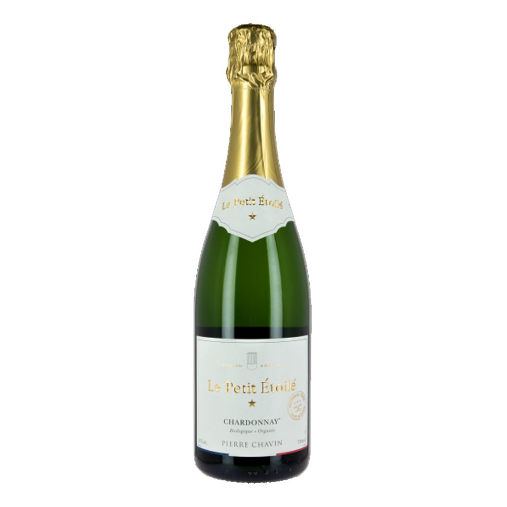 Wino Le Petit Etoile Chardonnay Organic Sparkling białe 750 ml bezalkoholowe musujące