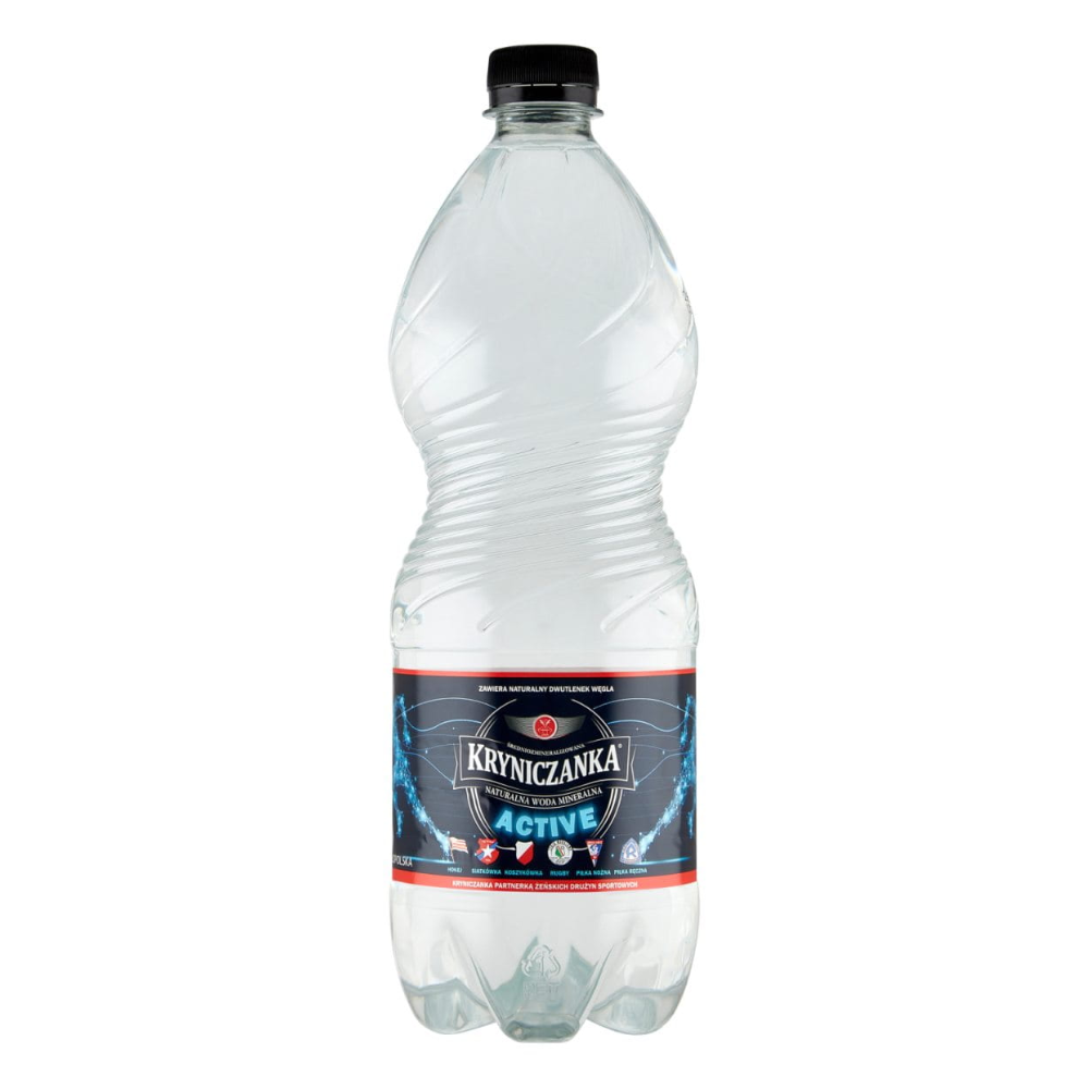 Woda Kryniczanka Active gazowana Pet 1000 ml