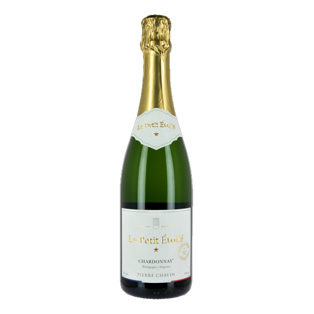 Wino Le Petit Etoile Chardonnay Organic Sparkling białe 750 ml bezalkoholowe musujące