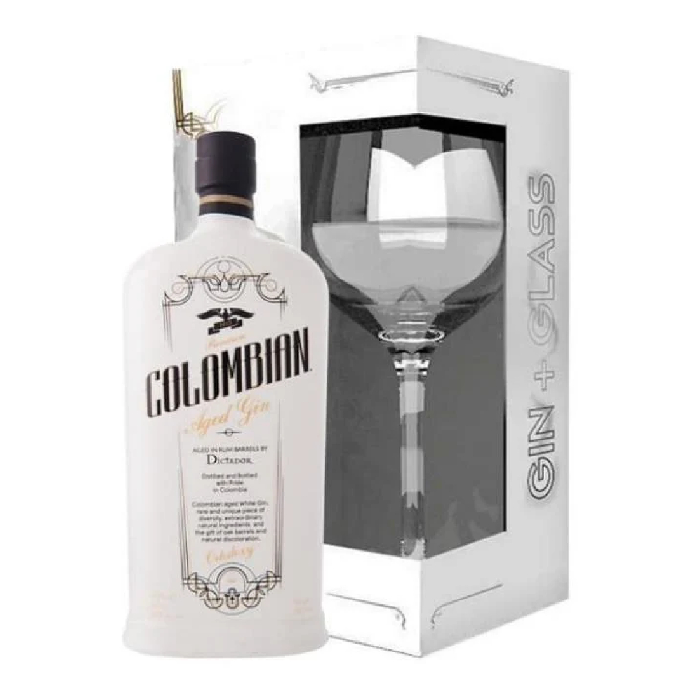 Gin Dictador Colombian Ortodoxy 43% 700 ml + szklanka