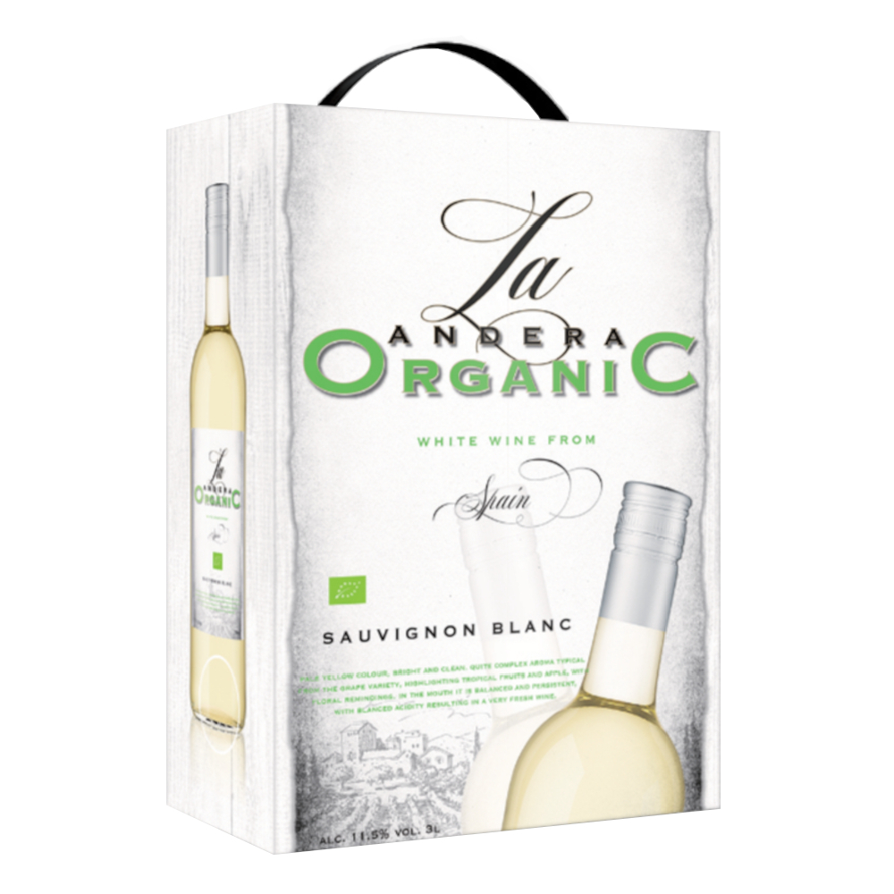Wino La Andrea Organic 11,5% białe wytrawne 3000 ml BIB