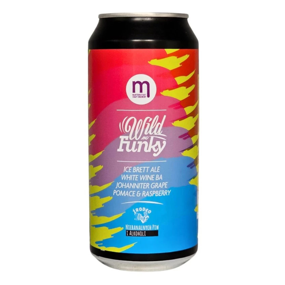 Piwo Maryensztadt Ice Brett Wheat Wine BA Johanniter Grape Pomace & Raspberry 16% 440 ml puszka