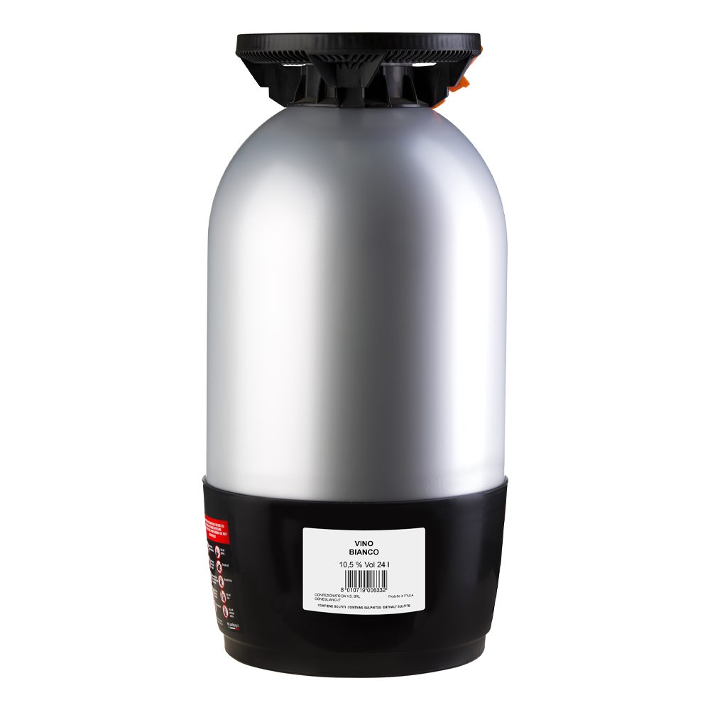 Wino Casa Pecunia Frizzante Bianco 10,5% białe wytrawne 24 L keg