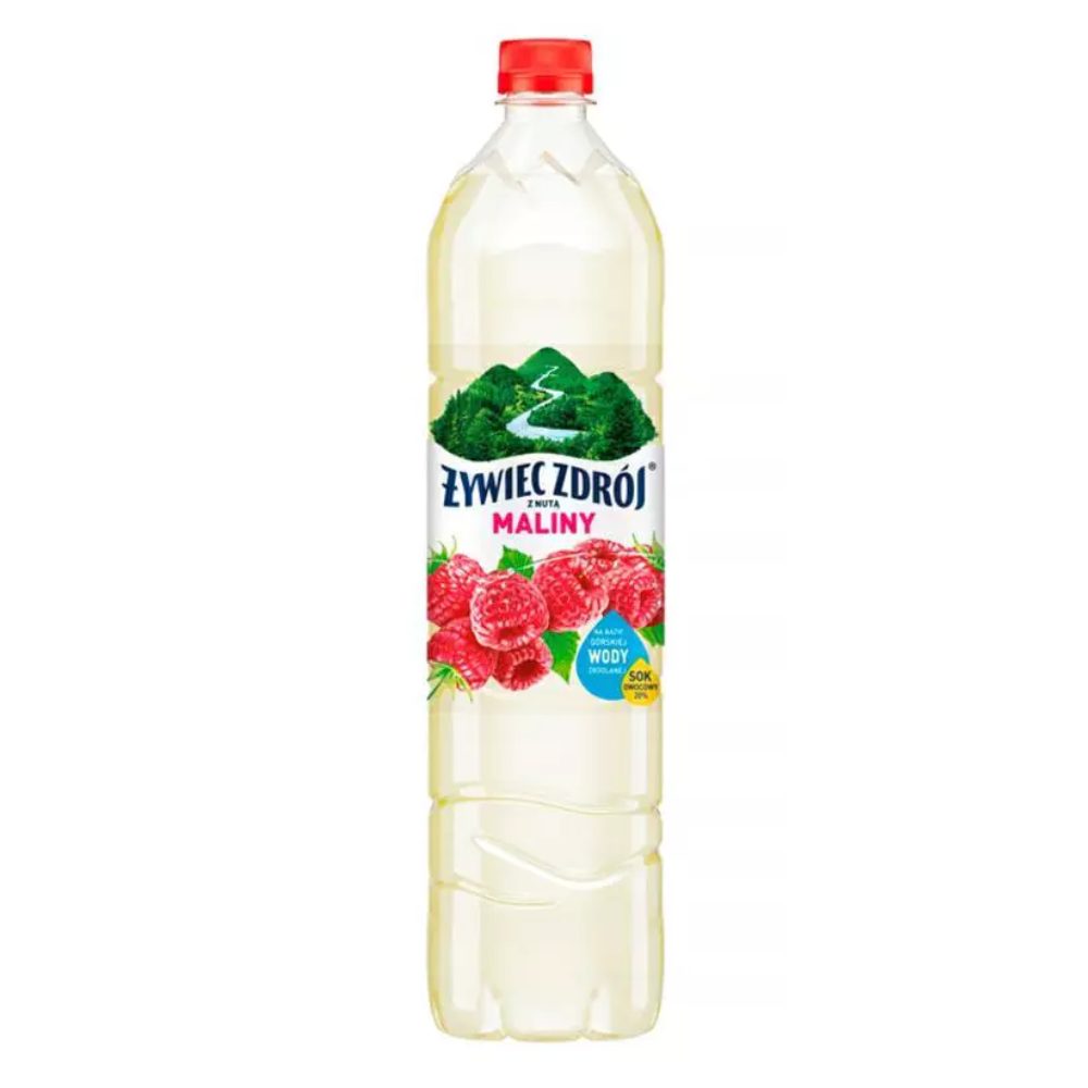 Woda Żywiec Zdrój Z Nutą Maliny Z Sokiem niegazowana 1200 ml Pet