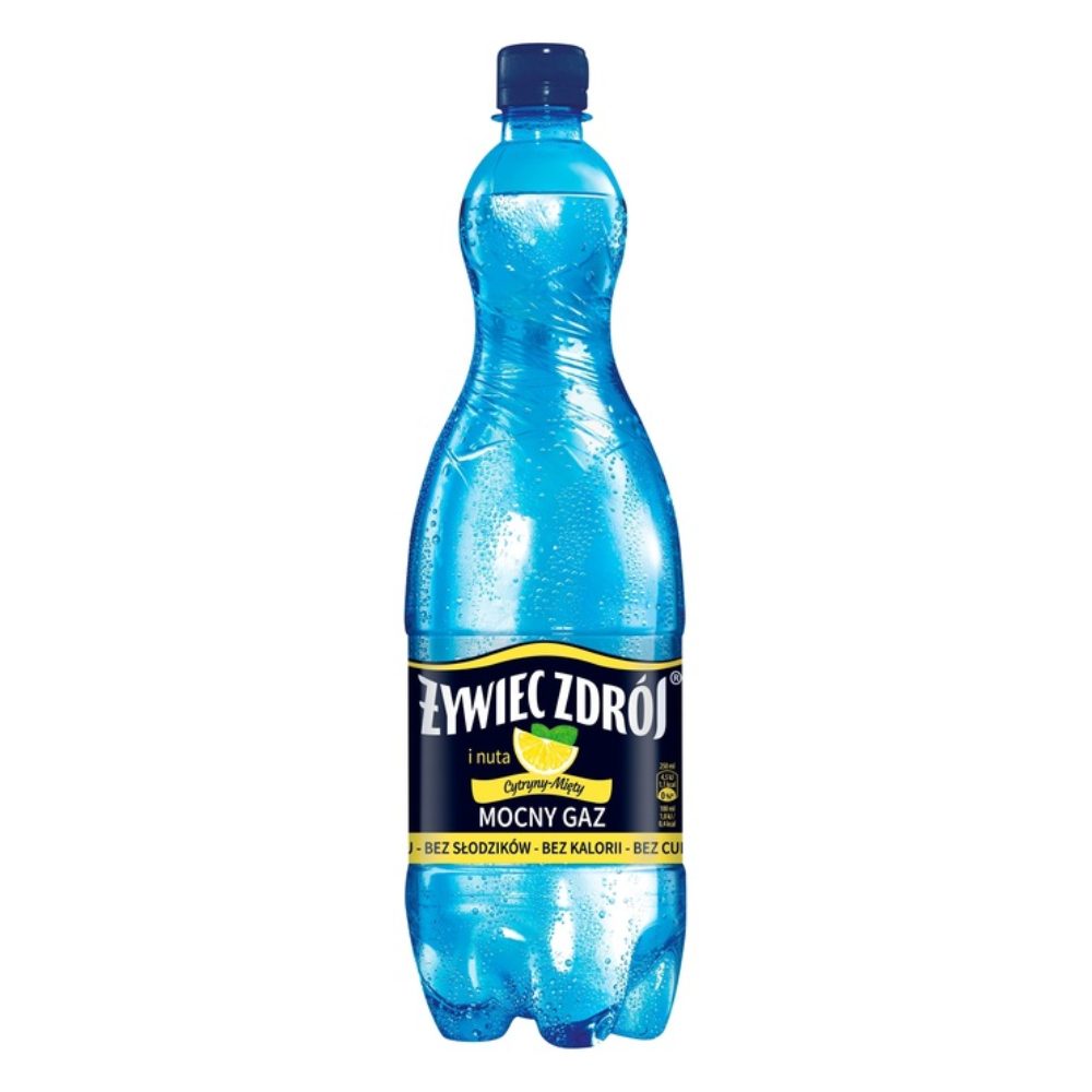 Woda Żywiec Zdrój Z Nutą Cytryny I Mięty gazowana 1500 ml Pet