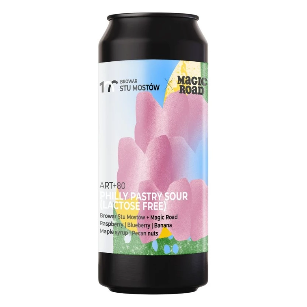 Piwo Stu Mostów ART+80 Philly Pastry Sour Lactose Free 4,5% 440 ml Puszka