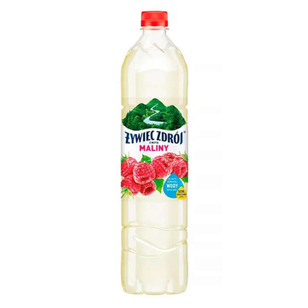 Woda Żywiec Zdrój Z Nutą Maliny Z Sokiem niegazowana 1200 ml Pet