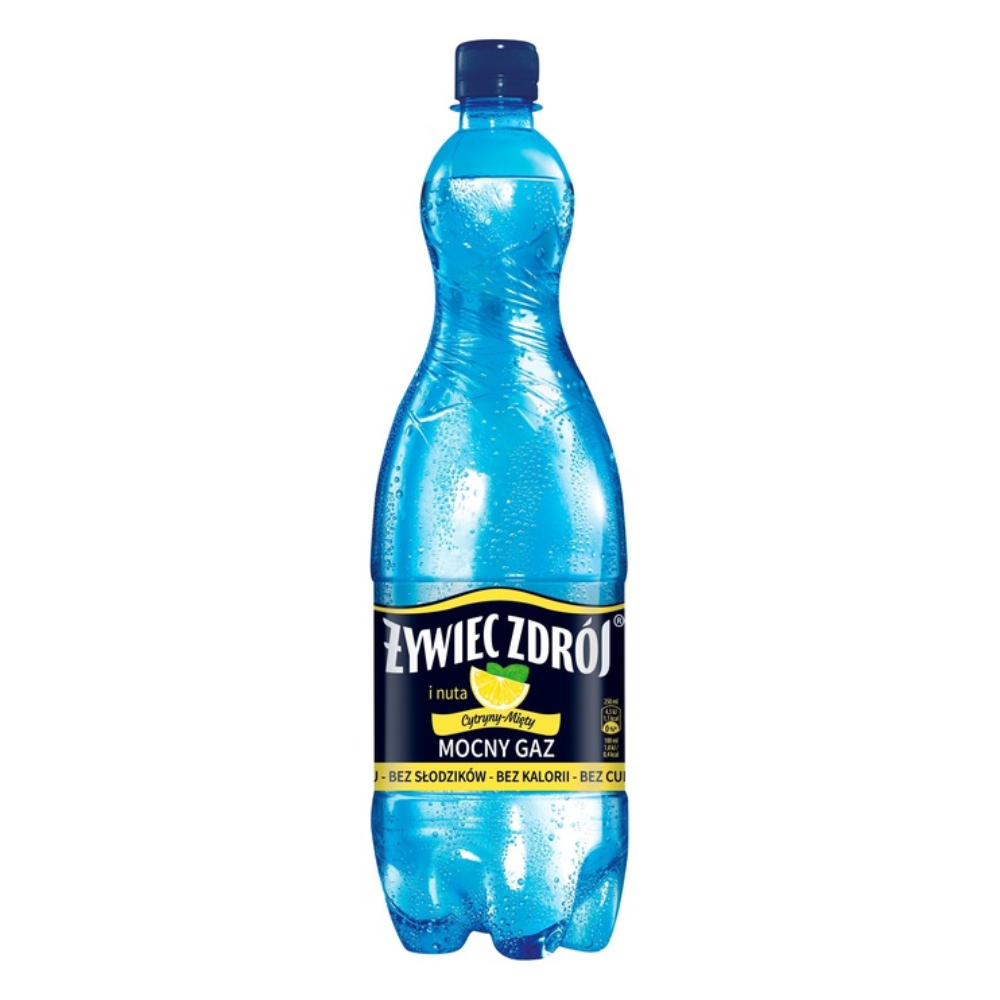 Woda Żywiec Zdrój Z Nutą Cytryny I Mięty gazowana 1500 ml Pet