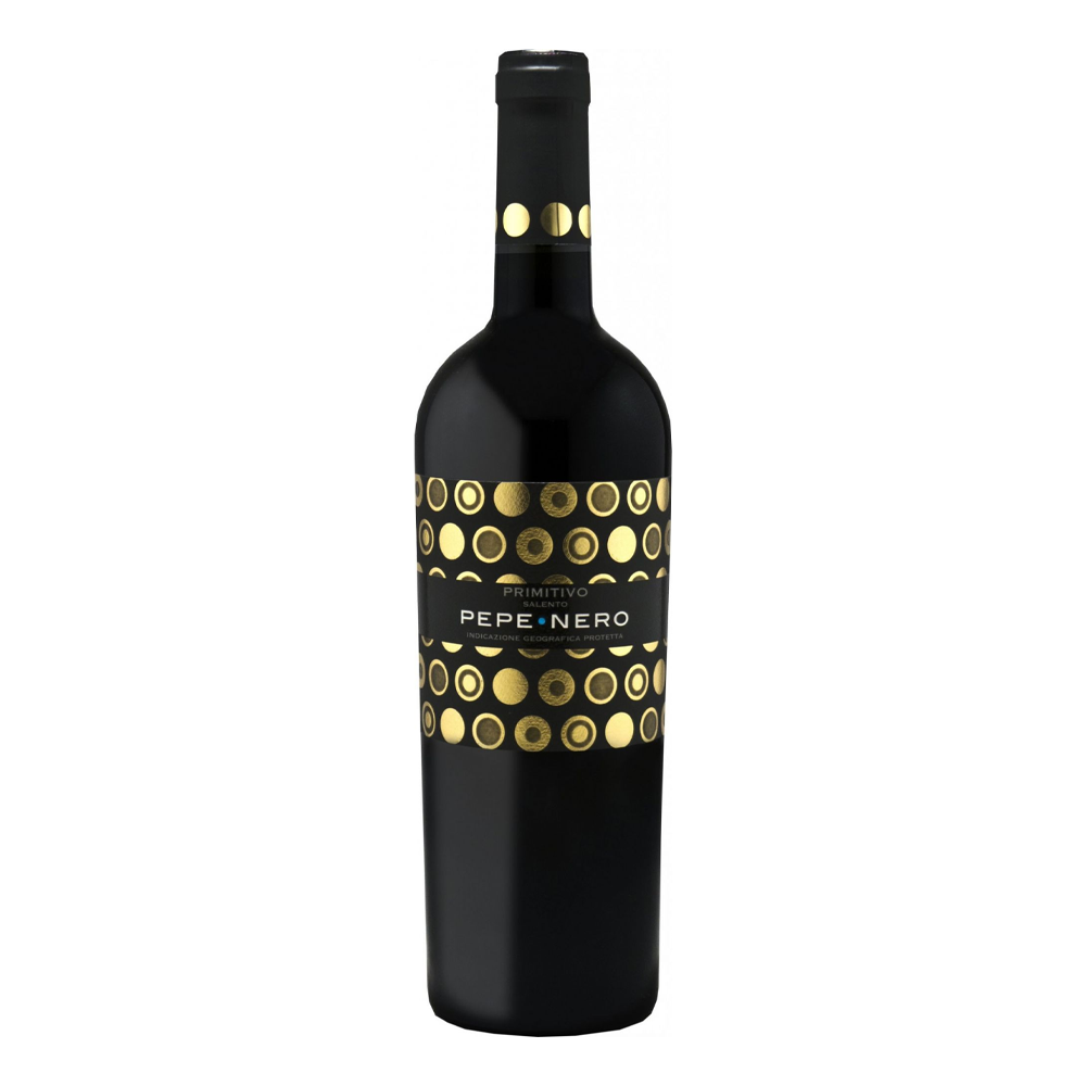 Wino Pepe Nero Primitivo 14% czerwone wytrawne 750 ml