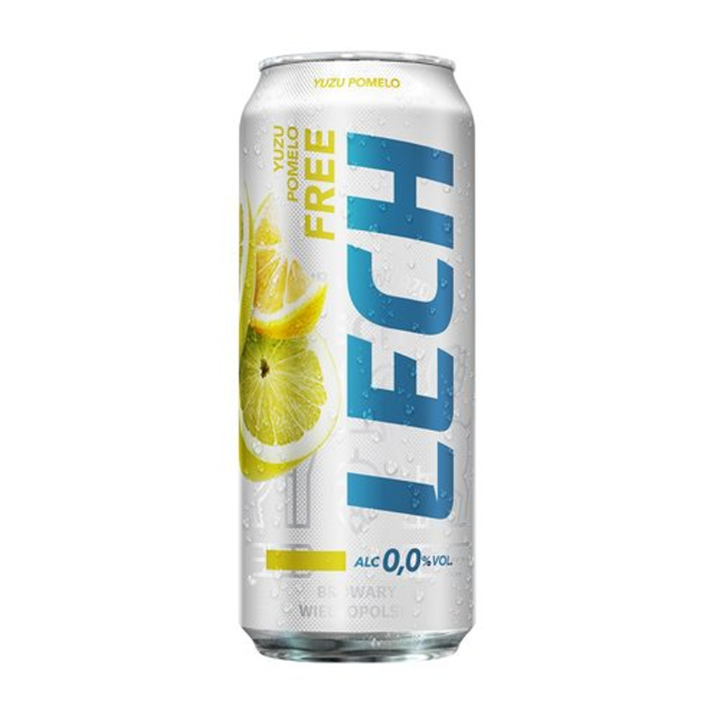 Piwo Lech Free Yuzu i Pomelo 0% 500 ml puszka