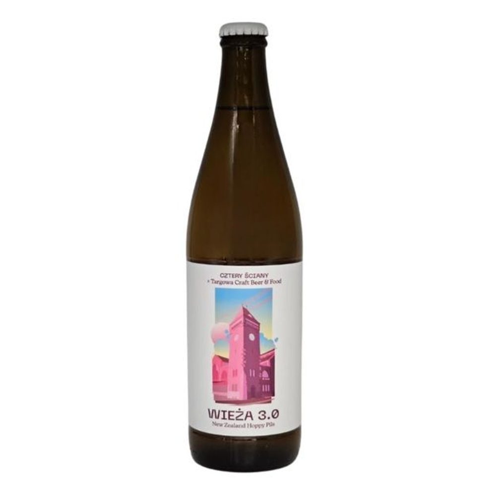 Piwo Cztery Ściany Wieża 3.0 New Zealand Hoppy Pils 4,9% 500 ml