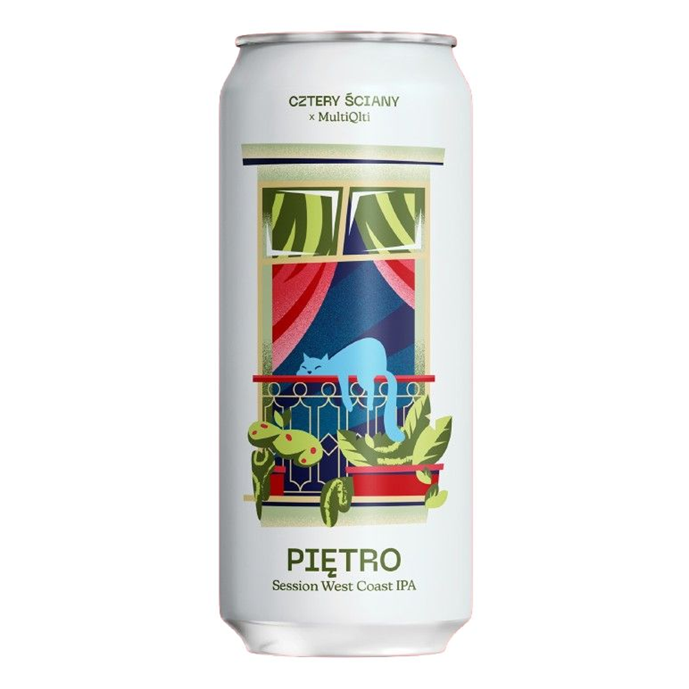 Piwo Cztery Ściany Pitro Session West Coast IPA 5,8% 500 ml puszka