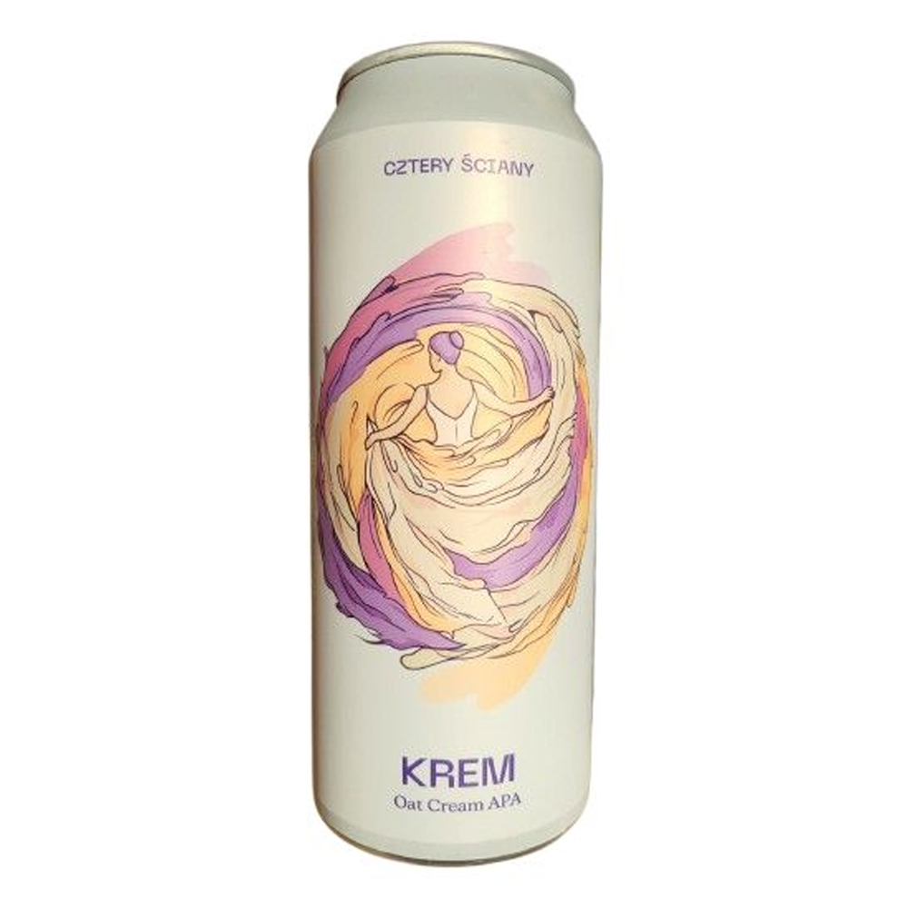 Piwo Cztery Ściany Krem Oat Cream APA 4,9% 500 ml puszka