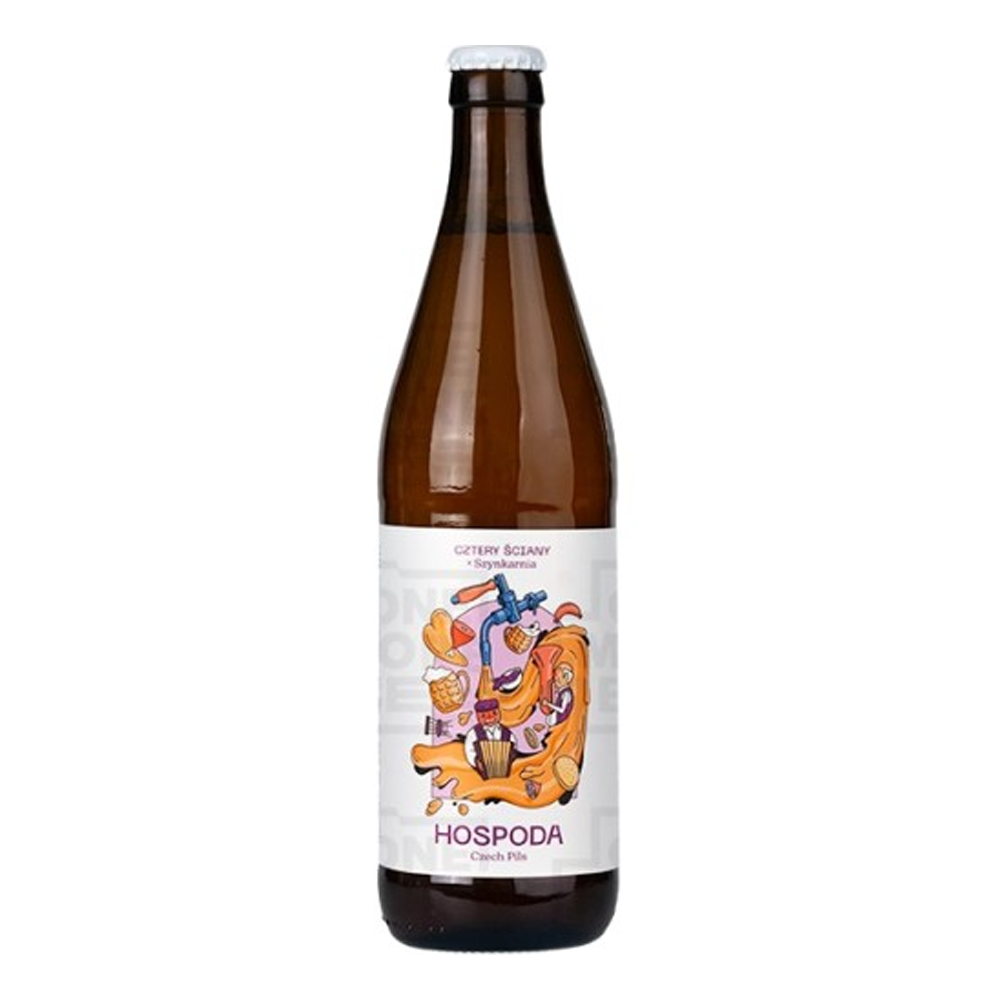 Piwo Cztery Ściany Hospoda Czech Pils 4,4% 500 ml