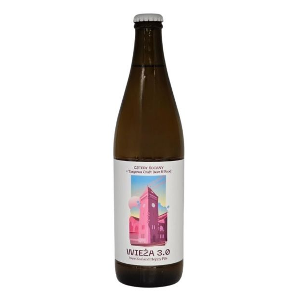 Piwo Cztery Ściany Wieża 3.0 New Zealand Hoppy Pils 4,9% 500 ml