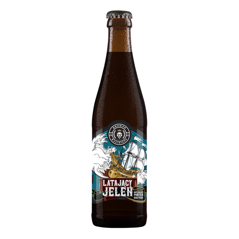 Piwo Kazimierz Latający Jeleń Imperialny Porter Batycki 9,5% 500 ml