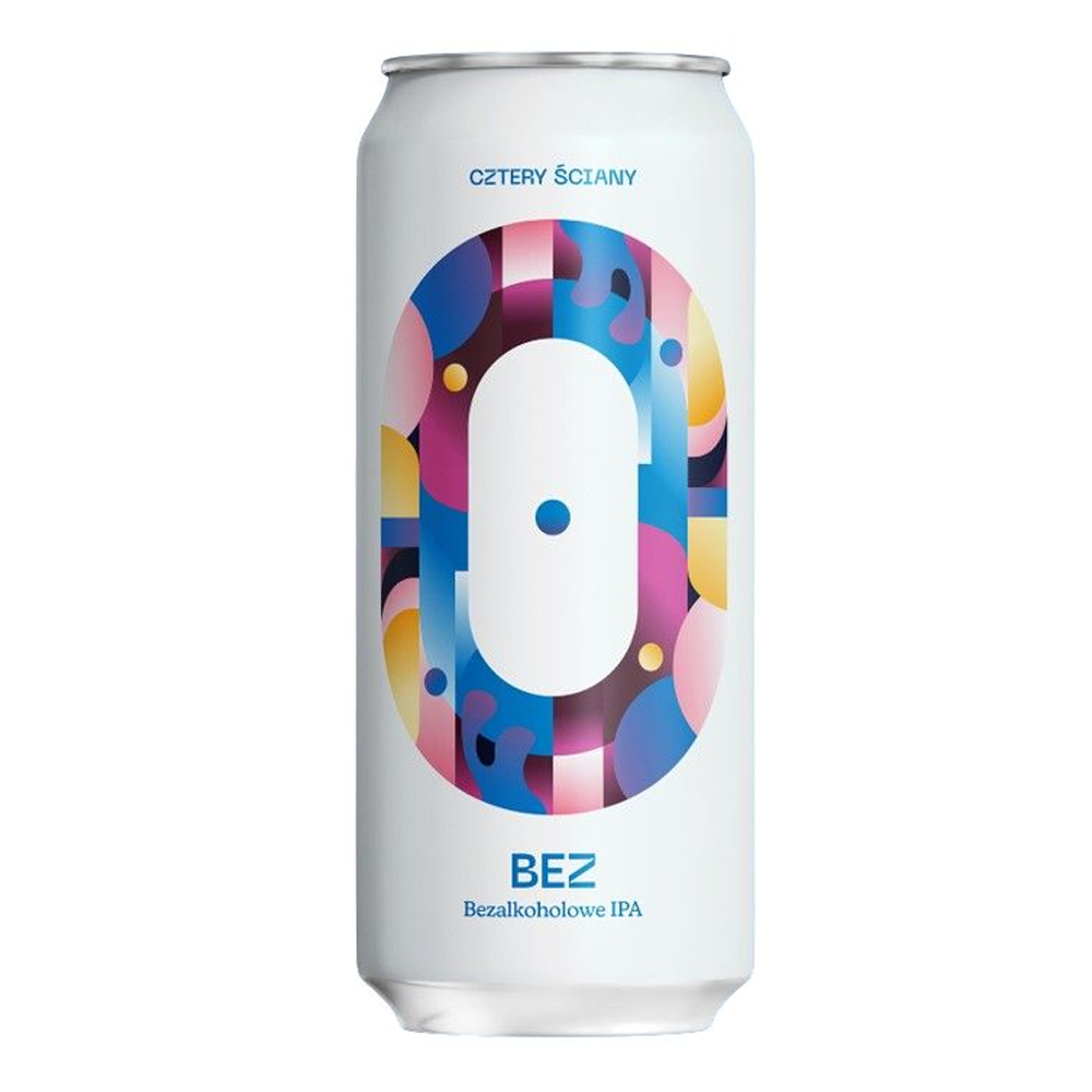 Piwo Cztery Ściany Bez IPA 500 ml puszka bezalkoholowe