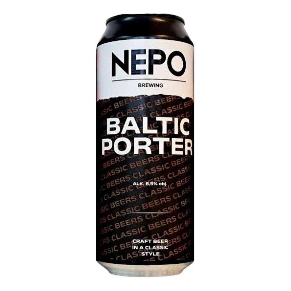 Piwo Nepomucen Baltic Porter 8,5% 500 ml puszka