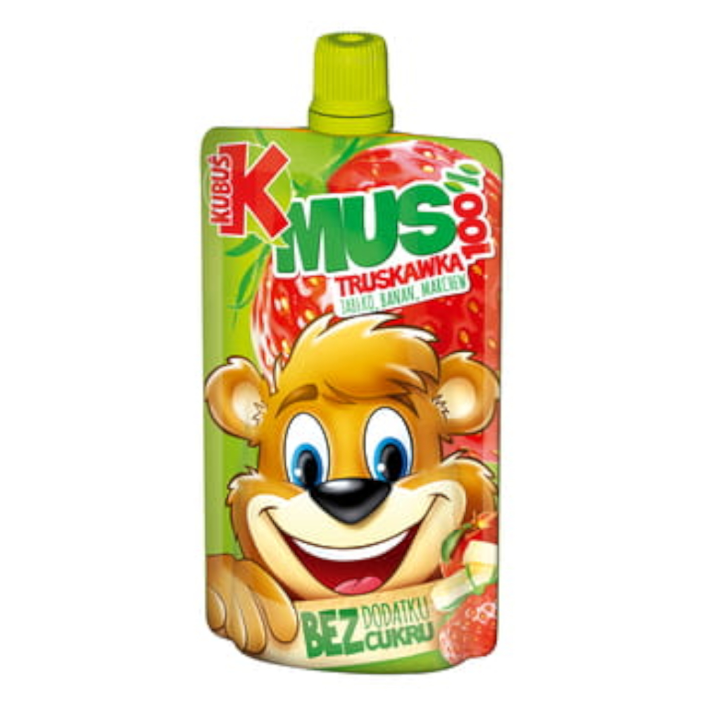 Mus Kubuś 100% truskawka, jabłko, banan, marchew 100 g