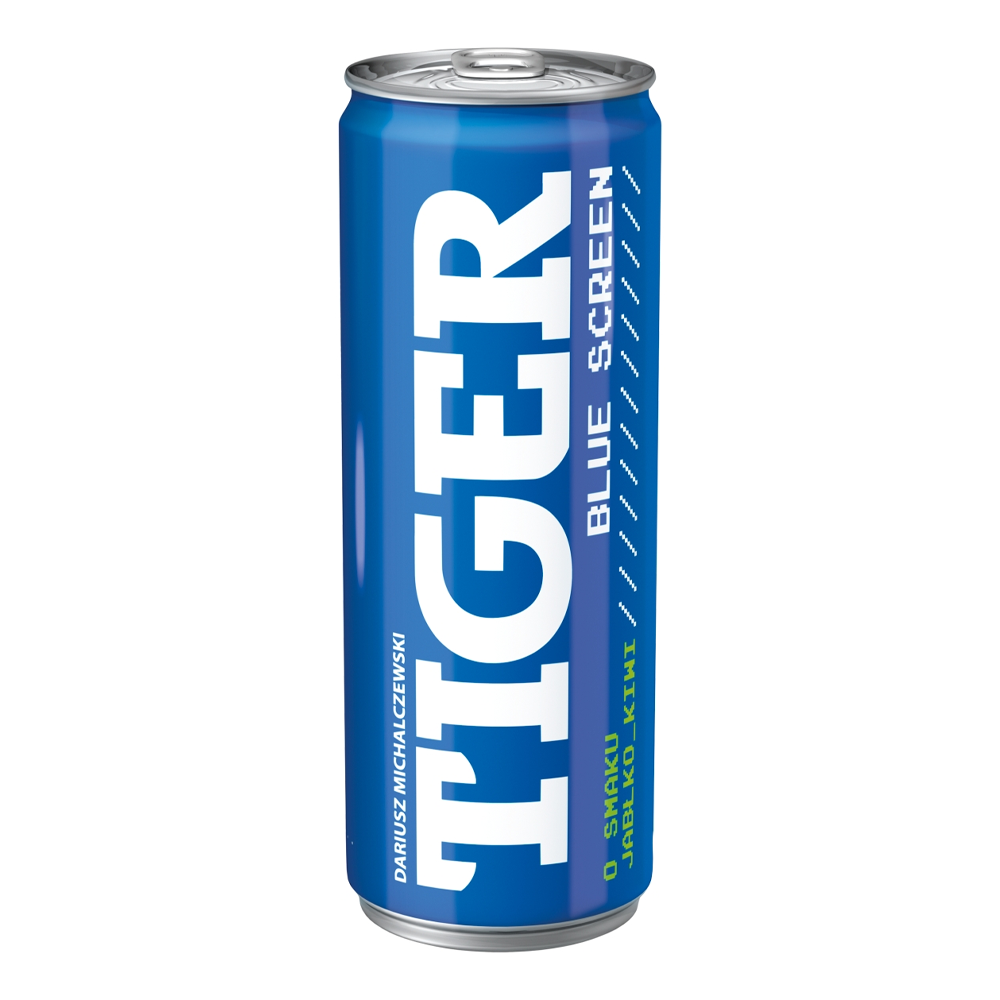 Napój Energetyczny Tiger Blue Screen Jabłko-Kiwi 250 ml