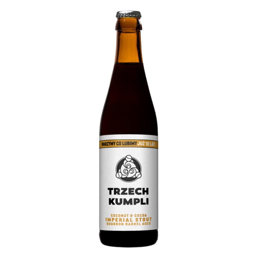 Piwo Trzech Kumpli Coconut Cocoa - Imperial Stout Bourbon Barrel Aged 12,6% 330 ml