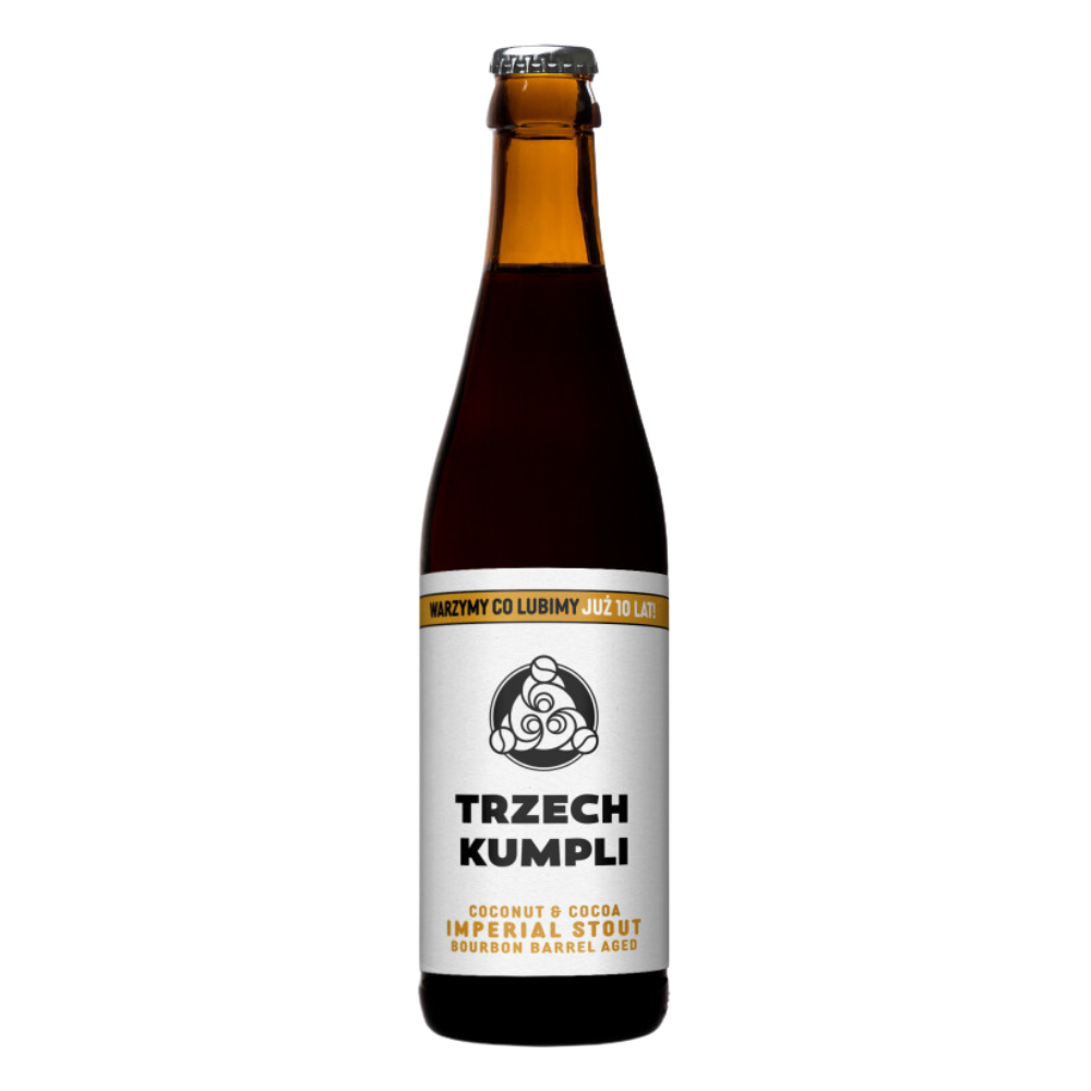 Piwo Trzech Kumpli Coconut Cocoa - Imperial Stout Bourbon Barrel Aged 12,6% 330 ml
