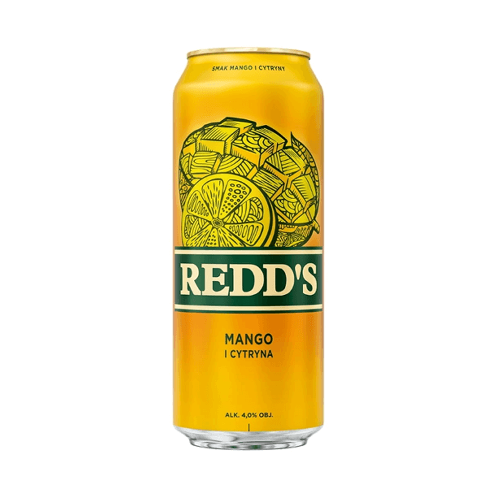 Piwo Redd's Mango i Cytryna 4% 500 ml Puszka