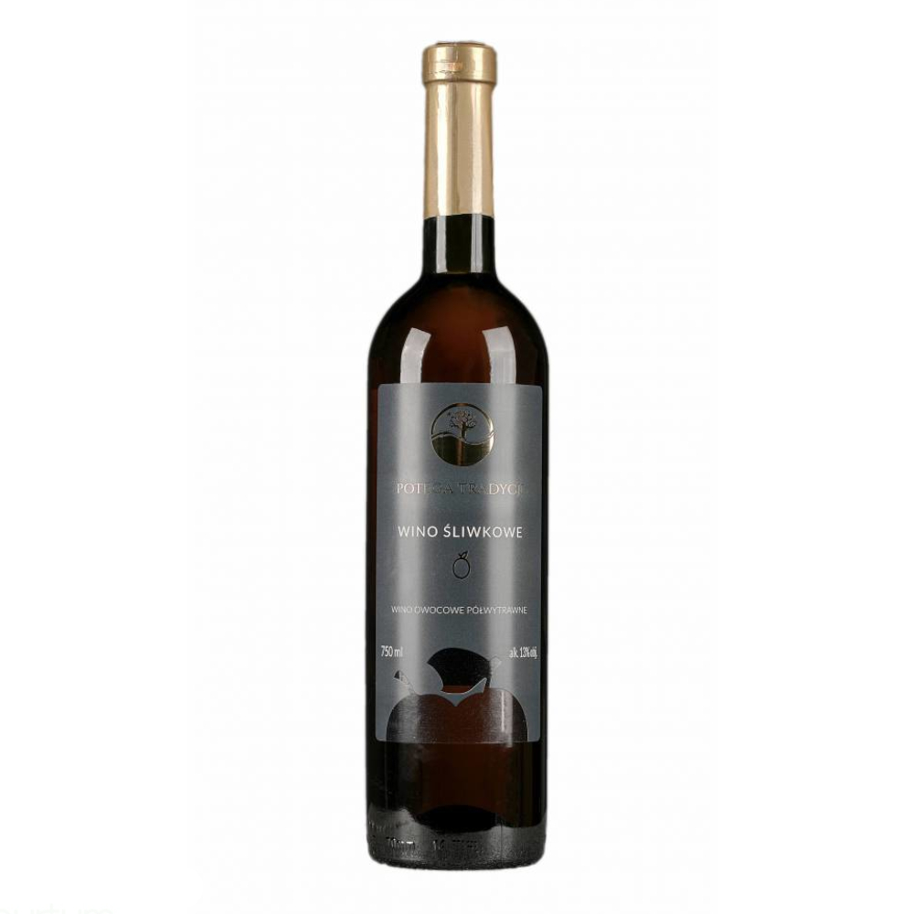 Wino Vin-Kon Śliwkowe 13% półwytrawne 750 ml