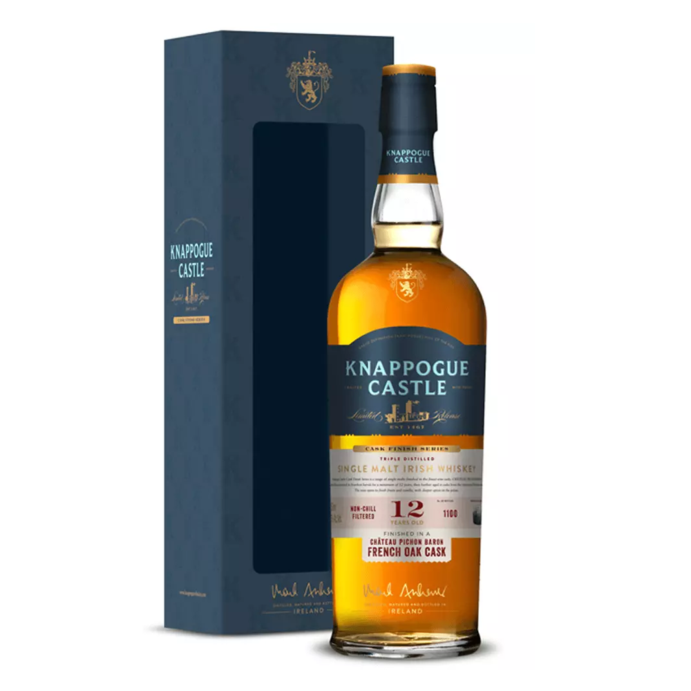 Whisky Knappogue 12 YO Pichon Finish 46% 700 ml zestaw