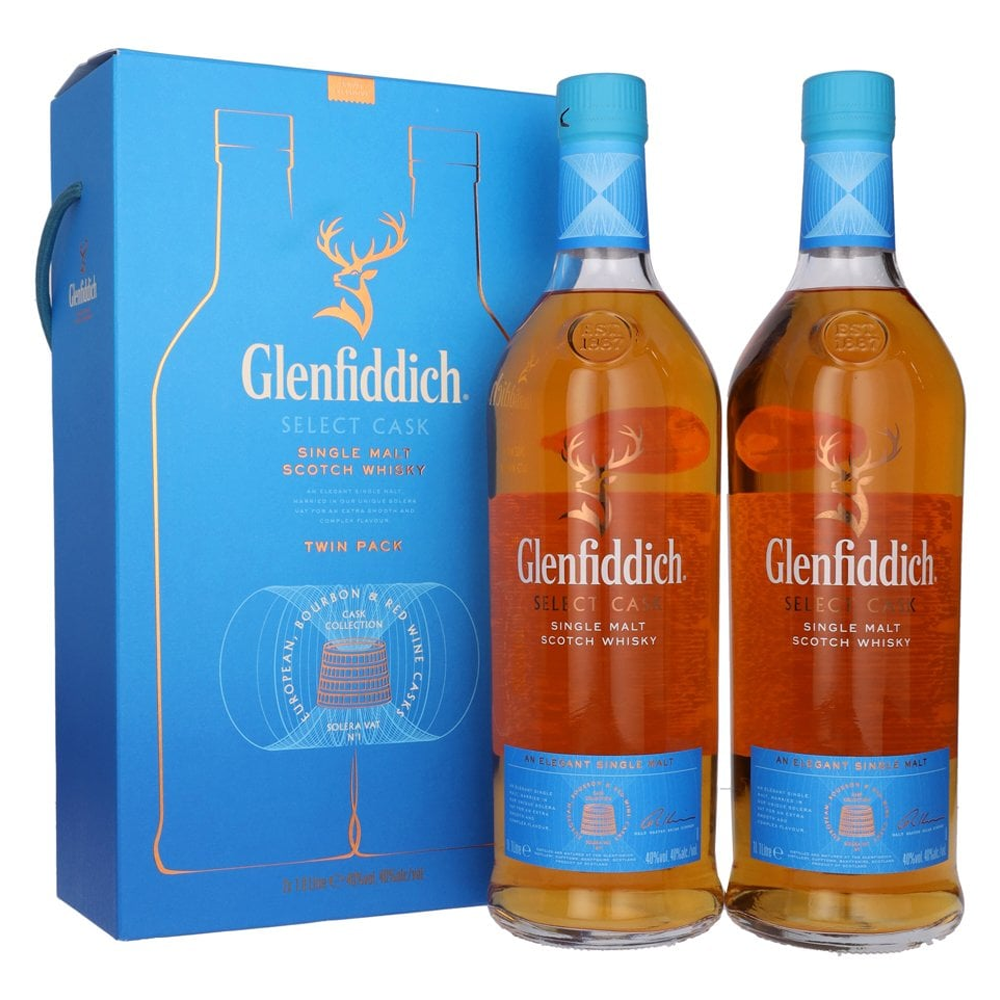 Whisky Glenfiddich Select Twin Pack 40% 2x 1000 ml