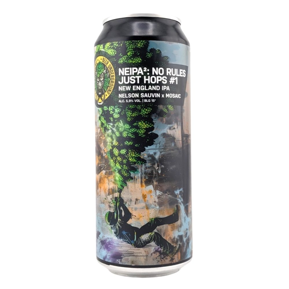 Piwo Piwne Podziemie NeIPA&Sup2: No Rules, Just Hops #1 5,9% 500 ml Puszka