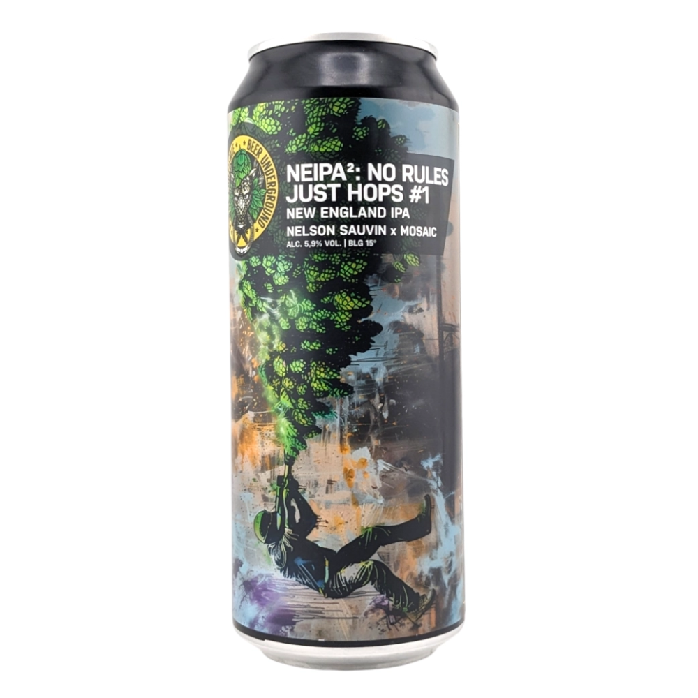 Piwo Piwne Podziemie NeIPA&Sup2: No Rules, Just Hops #1 5,9% 500 ml Puszka