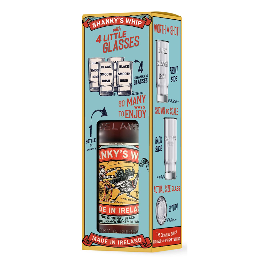 Likier Whiskey Shanky's Whip 33% 700 ml 4 kieliszki