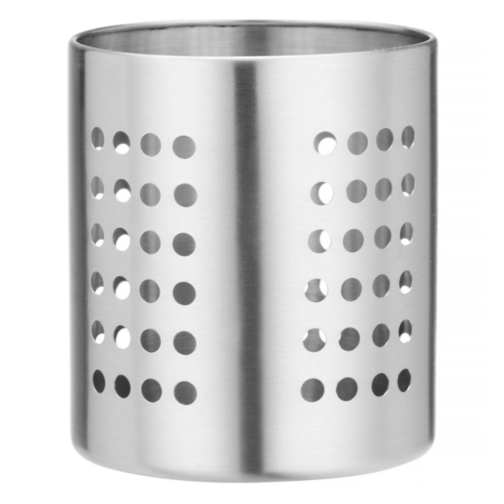 Pojemnik na sztućce perforowany STAL śr. 110 x 130 mm