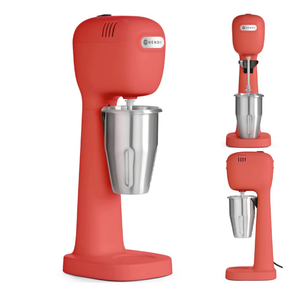 Shaker spieniacz do koktajli mlecznych 400 W czerwony Hendi