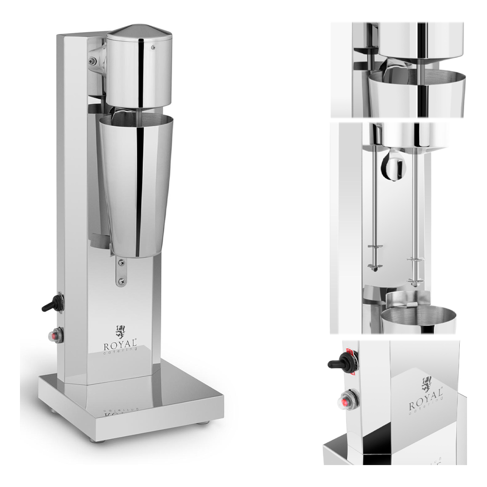 Spieniacz shaker do mleka milkshaker 18000 obr./min + kubek 800 ml