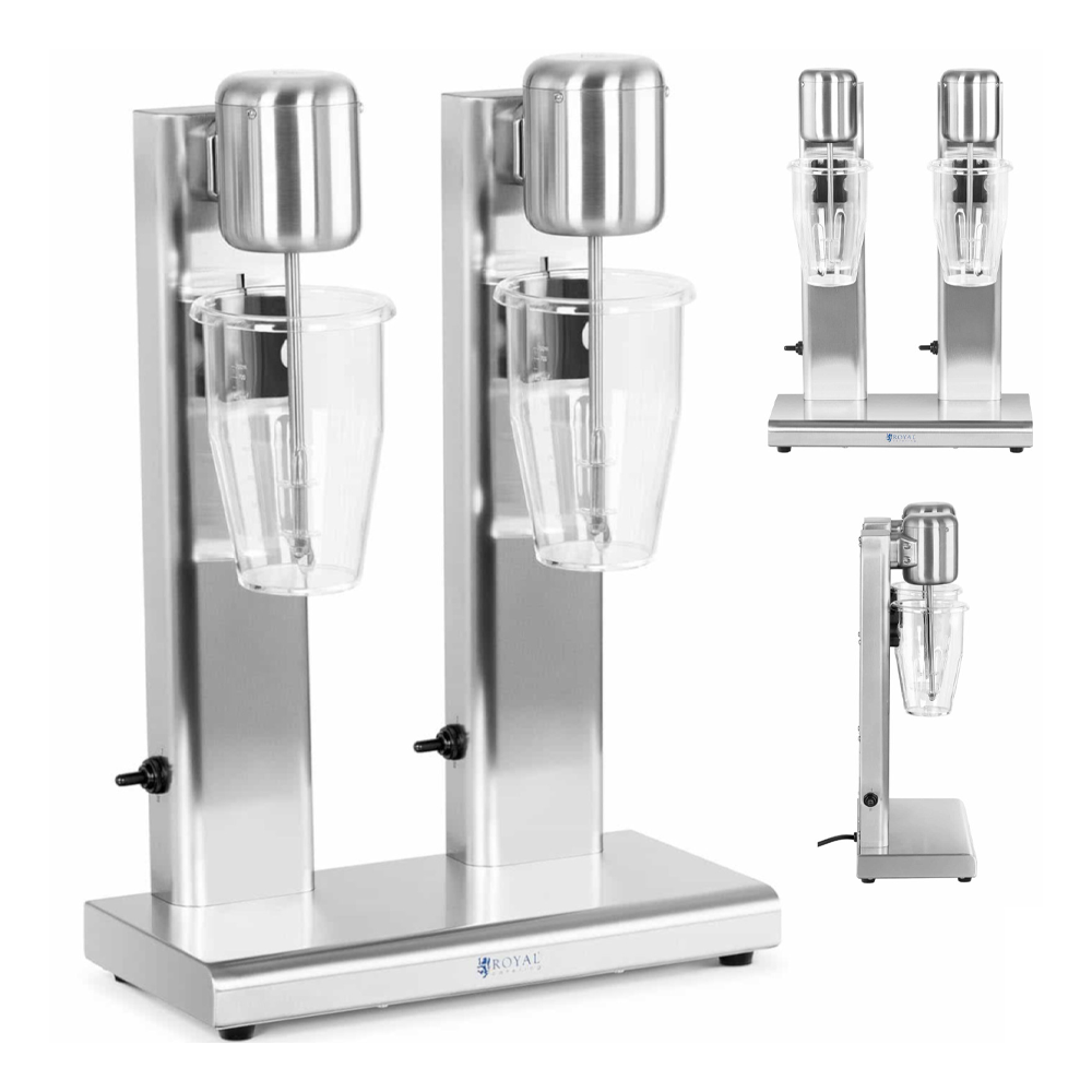 Shaker mikser barowy koktajler do smoothie shake podwójny 2 x 1 l 15000 obr./min