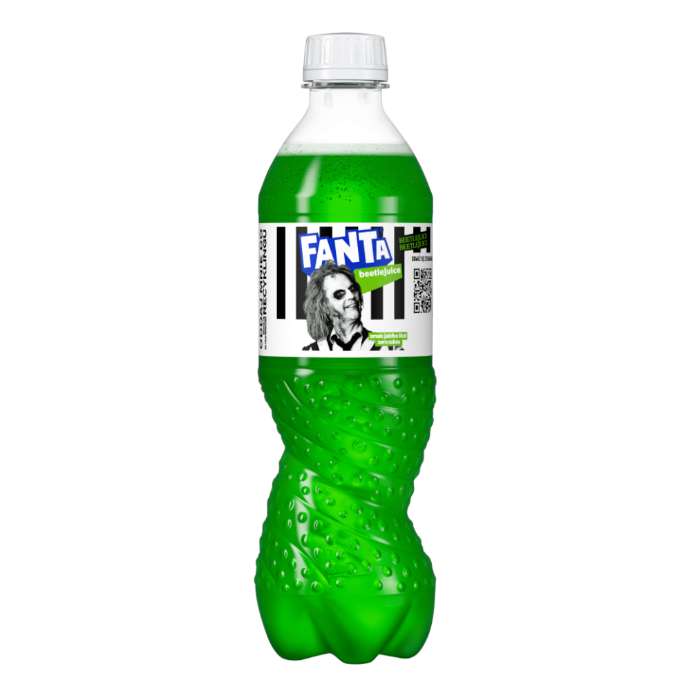 Napój Fanta Beetlejuice Jabłko Liczi bez cukru 500 ml