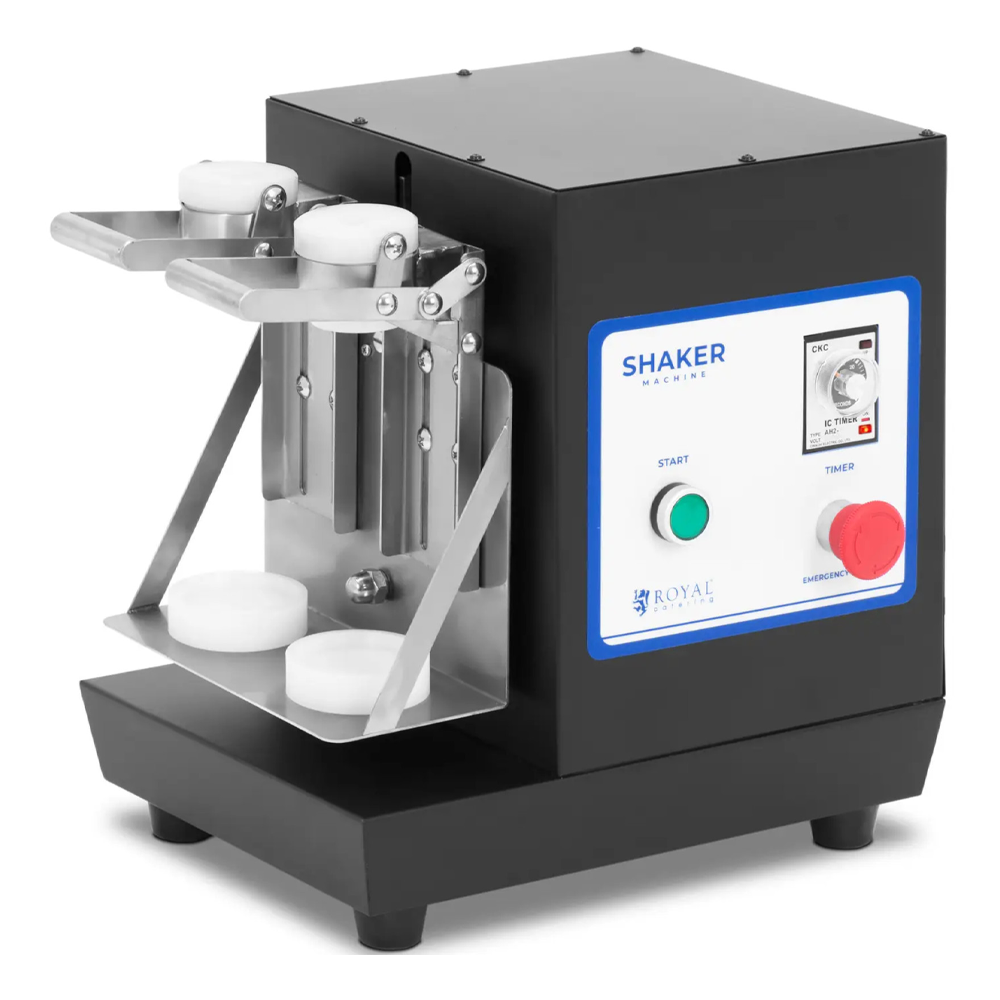 Koktajler shaker mikser barowy podwójny 2 x 0.75 l 240 obr./min czarny