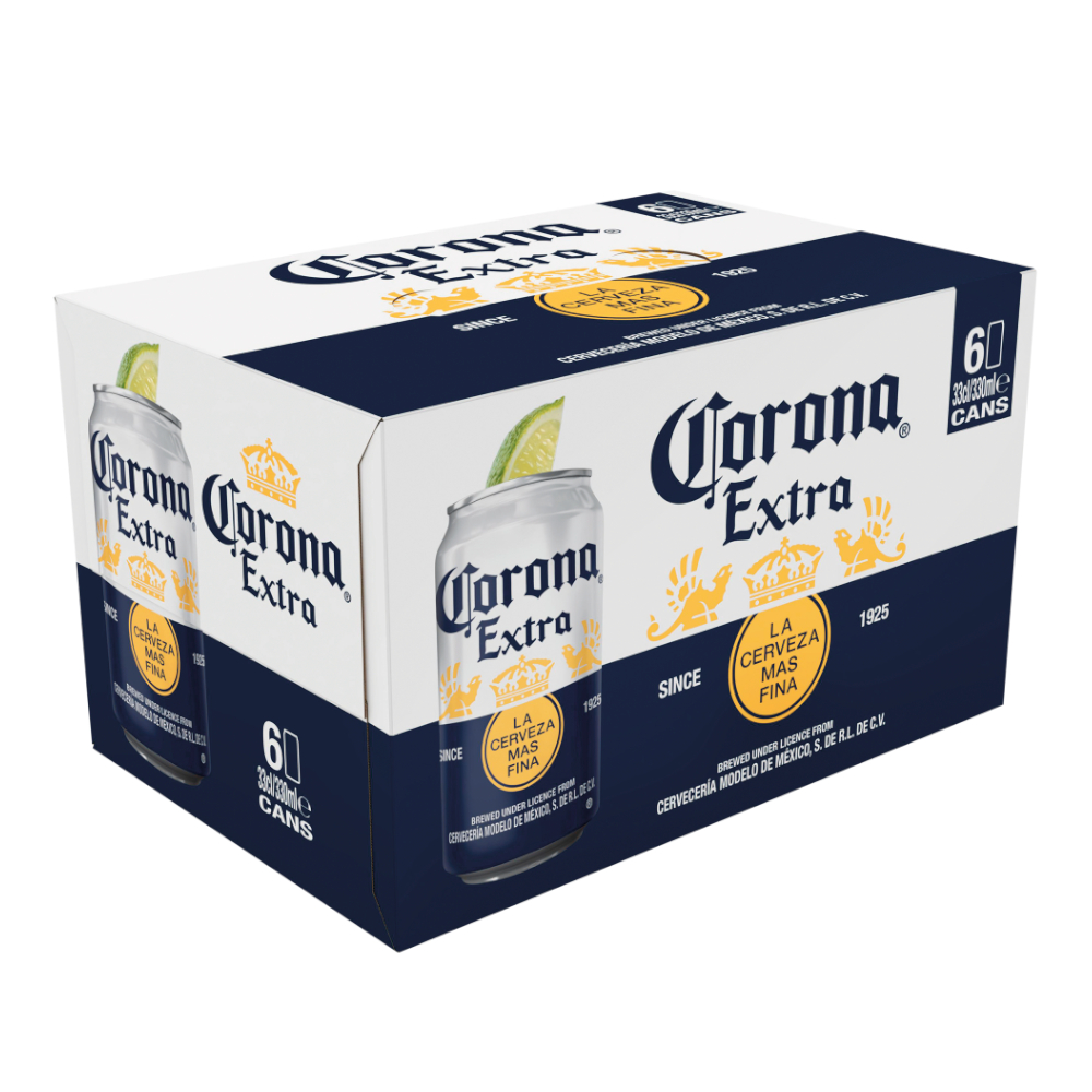 Piwo Karton Corona Extra 5% 6 x 330 ml puszka