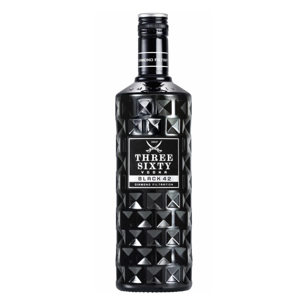 Wódka Three Sixty Black 42% 1000 ml