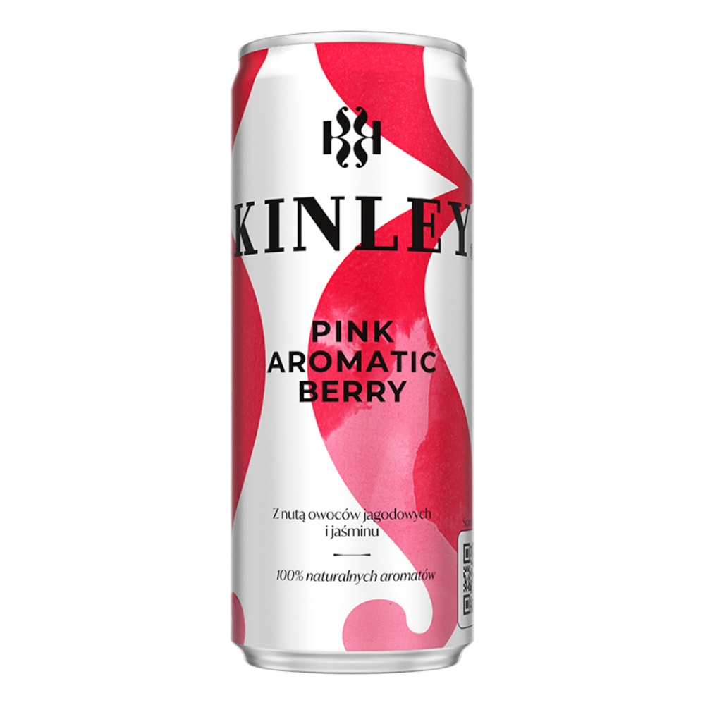 Napój Kinley Pink Aromatic Berry 250 ml puszka