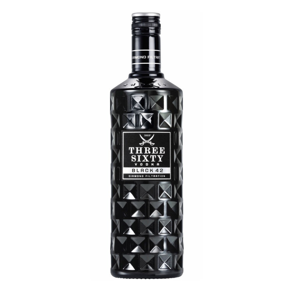 Wódka Three Sixty Black 42% 1000 ml