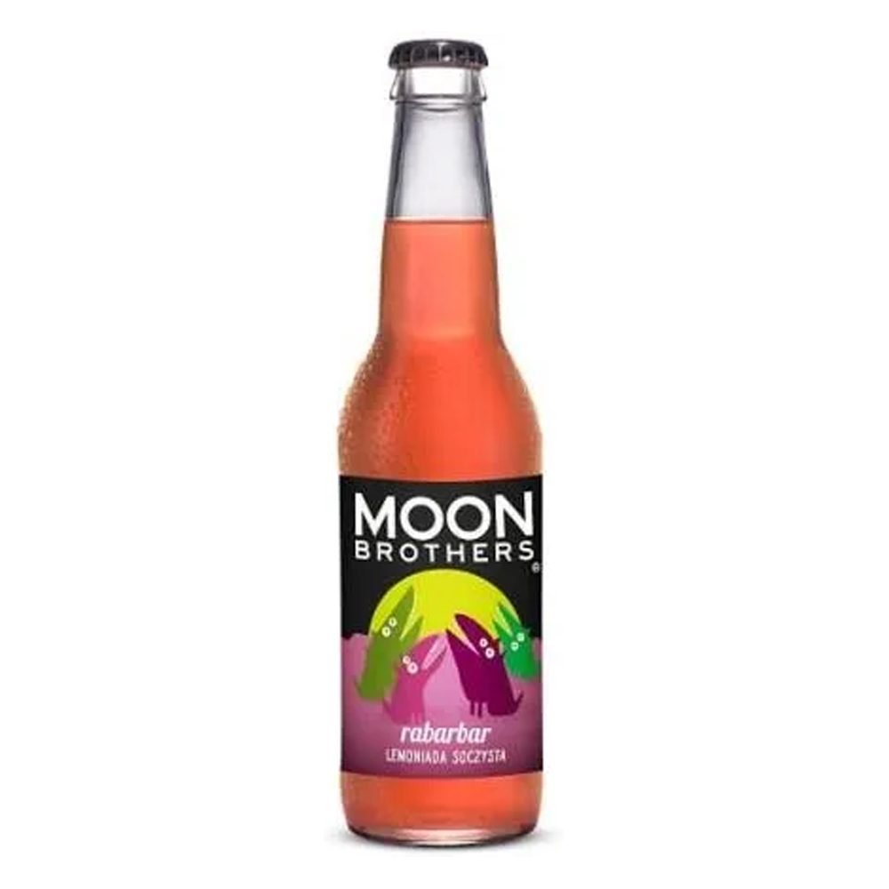 Napój Moon Brothers Rabarbar 330 ml gazowany