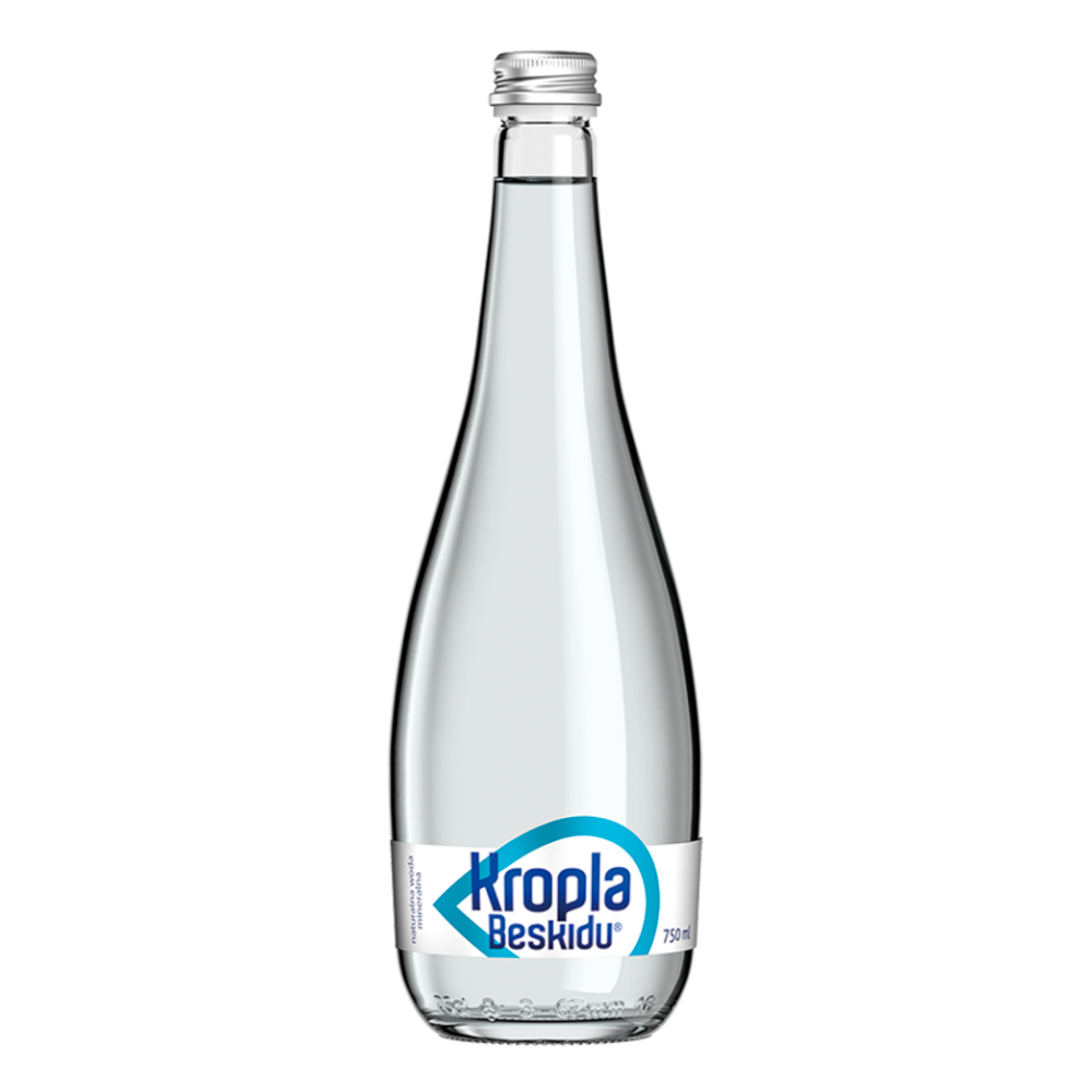Woda Kropla Beskidu Niegazowana szkło 750 ml