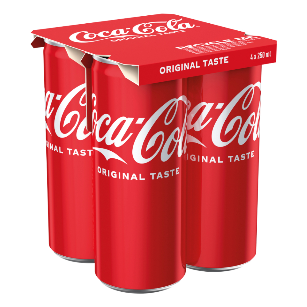 Napój Coca-cola 4x 250 ml puszka