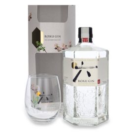 Gin Roku 43% 700 ml + szklanka