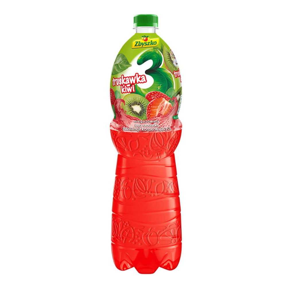 Napój Zbyszko 3 Truskawka-Kiwi niegazowany 1750 ml